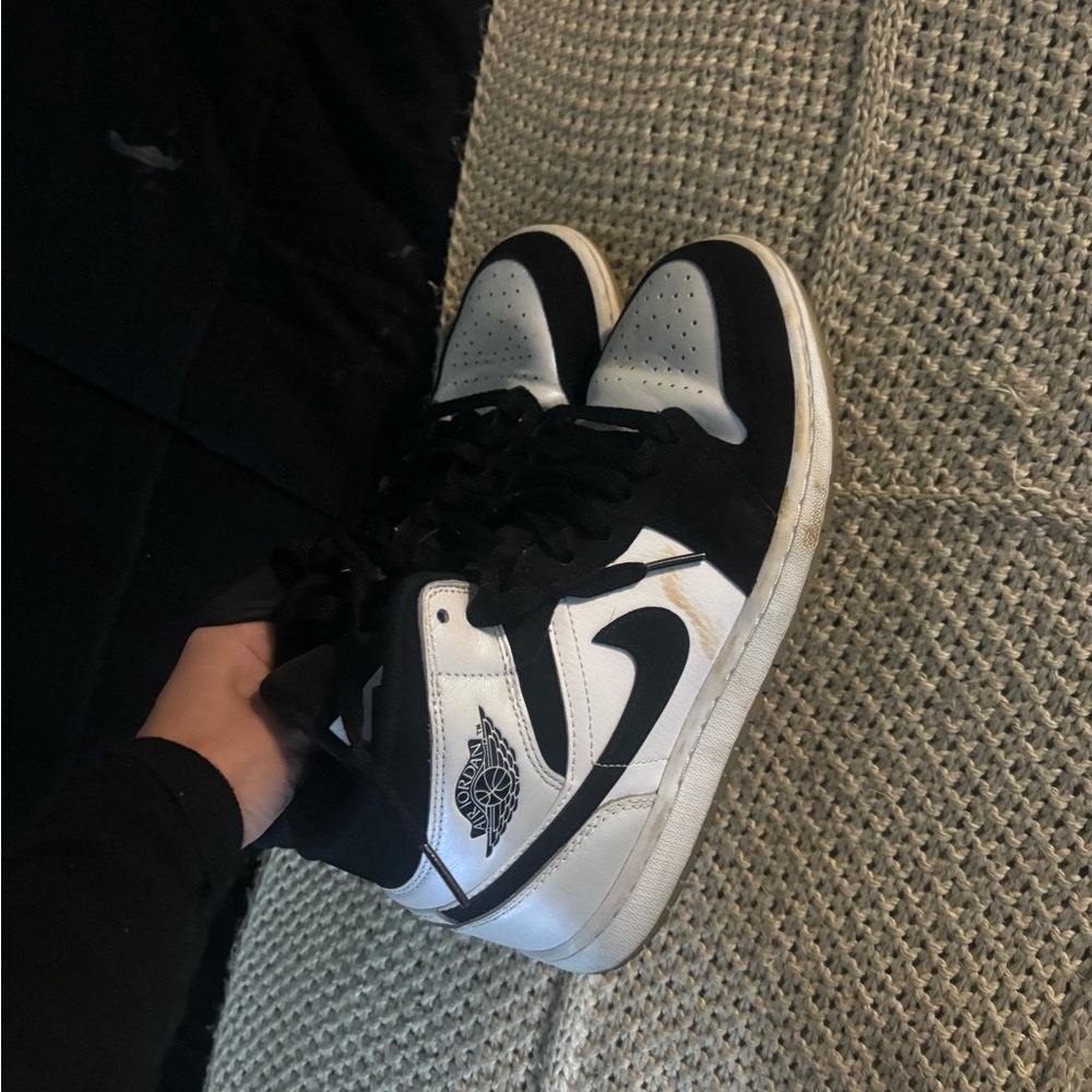 Nike Black and White Jordan’s